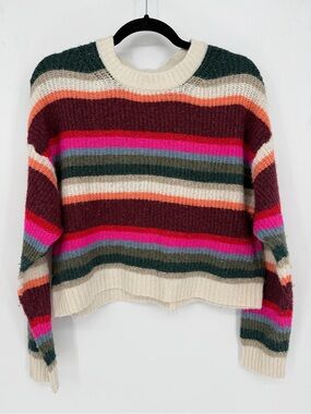 Colorful Cropped Cozy American Eagle Sweater